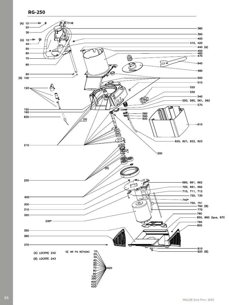 Hallde spareparts rg 250 gb download free pdf tools electrical