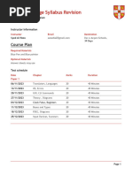 Cambridge 1 Syllabus Planer Nov - Dec 2023