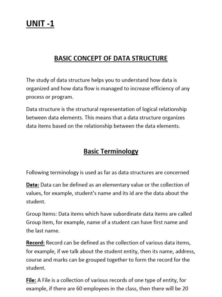 Theory of Data Structure With Notes | PDF | Queue (Abstract Data Type ...