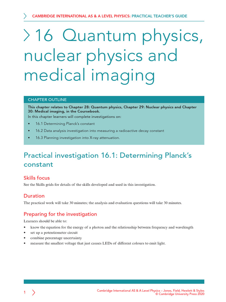 Practical Guide to Quantum and Nuclear Physics | PDF | Resistor | Voltage