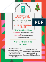 Green Pink and Red Friendly Geometric Personal Holiday Flyer
