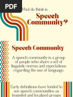 Speech Community