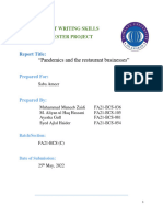 Report Writing Skills Semester Project