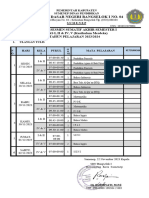 Jadwal Sas Semester 1