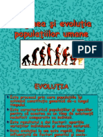 Originea Si Evolutia Populatiilor Umane