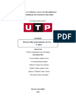 Desarrollo Psicomotor de 0 A 2 Años: "Año de La Unidad, La Paz Y El Desarrollo" Universidad Tecnológica Del Perú