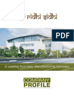 Ridhi Sidhi Company Profile