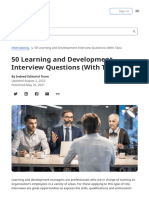 50 Learning and Development Interview Questions (With Tips)