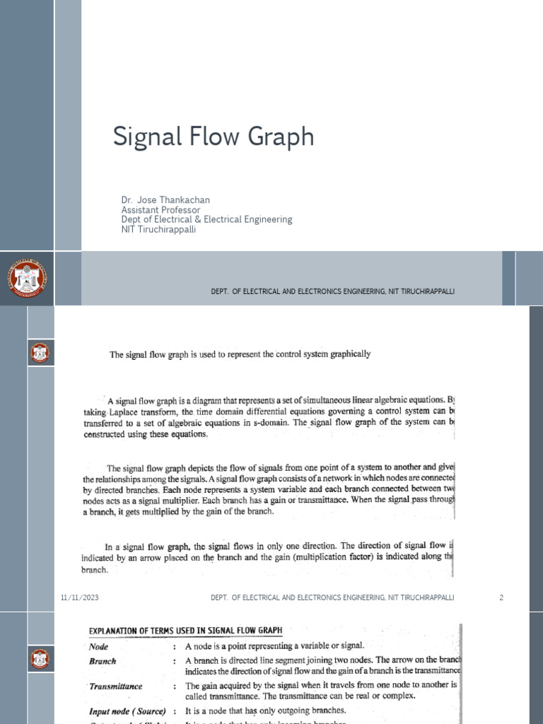 Signal Flow Graph | PDF