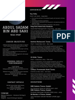 My Resume-Abdul Sadam