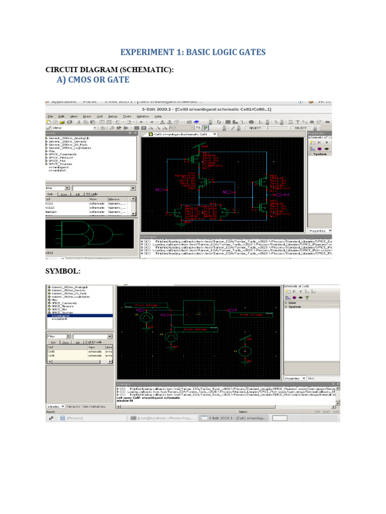 Screenshots of Ecad Lab PDF