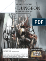D100 Dungeon Book 3 - The Dragon Armour Game Sheets
