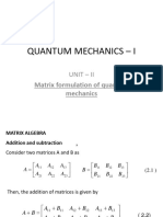 QM - I - Uni - II (Semester - III)