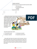 Soal PTS Tema 1 Kelas 5 SMT 1