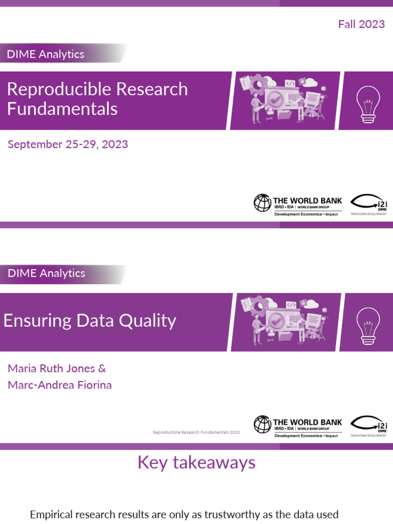 1 - Ensuring Data Quality | PDF | Data | Survey Methodology