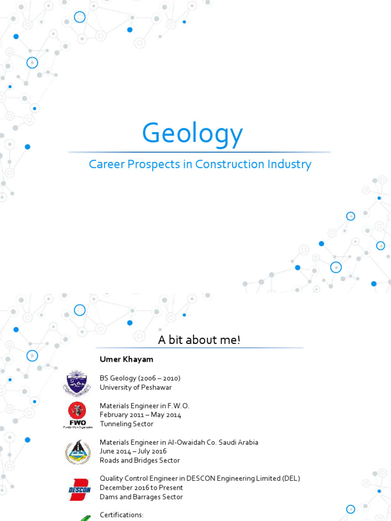 Geology in Construction Industry PDF Rock (Geology) Rocks