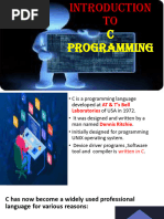 Computer Pragraming in C Language Unit 1