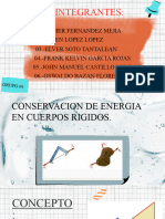 Conservacion de Energia en Cuerpos Rigidos