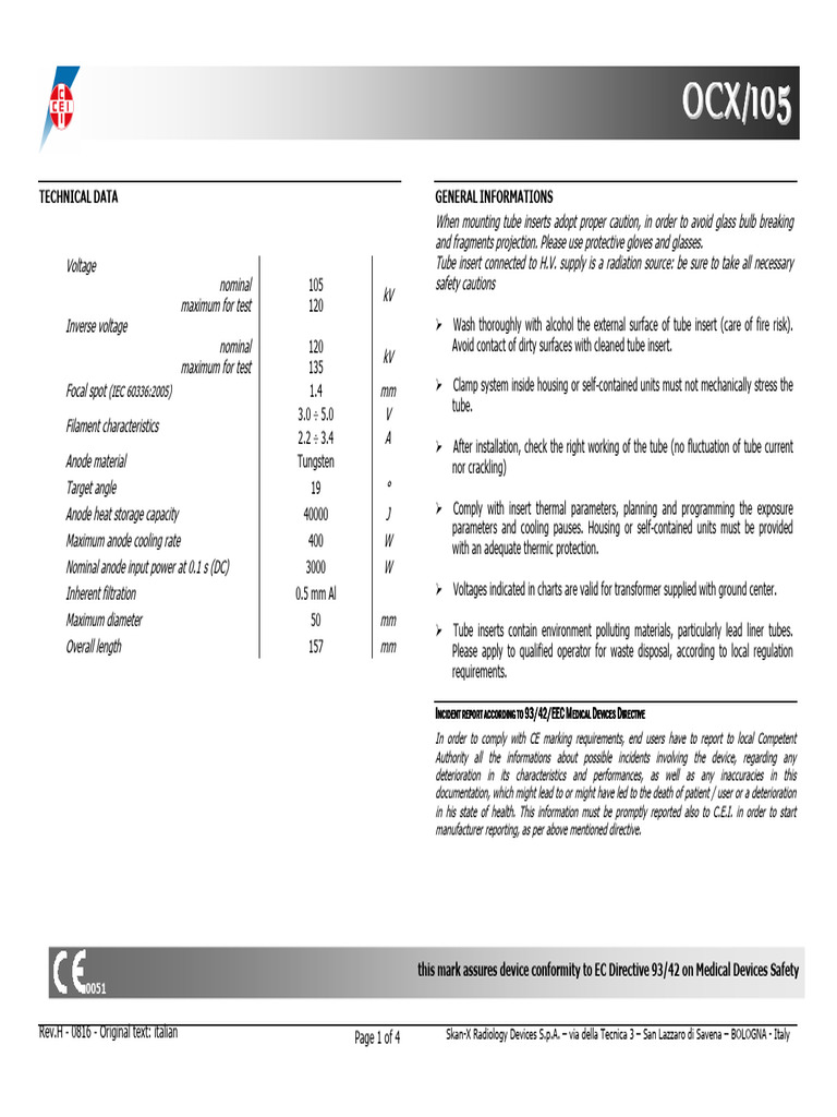 OCX 105 English | PDF | Vacuum Tube | Electrical Engineering