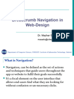 Breadcum Navigation in Web Design