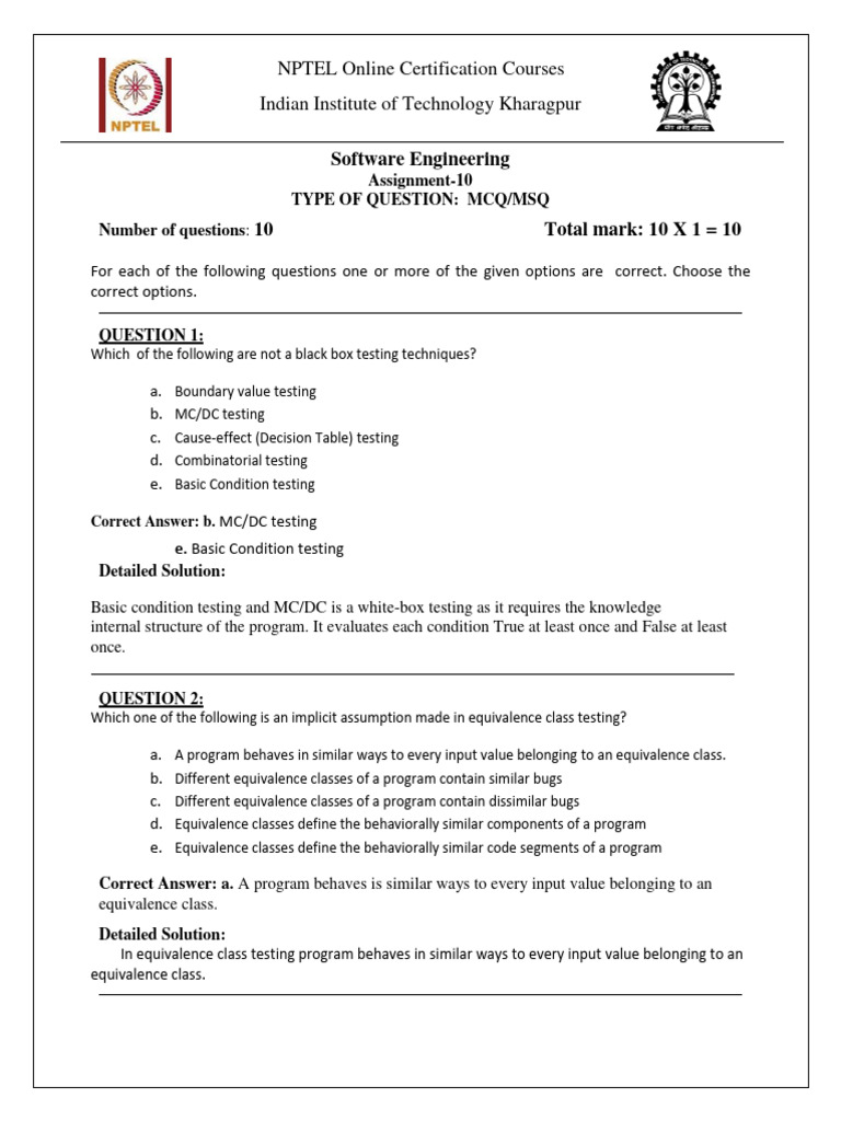 SE - Assignment 10 | PDF | Computer Programming | Unit Testing