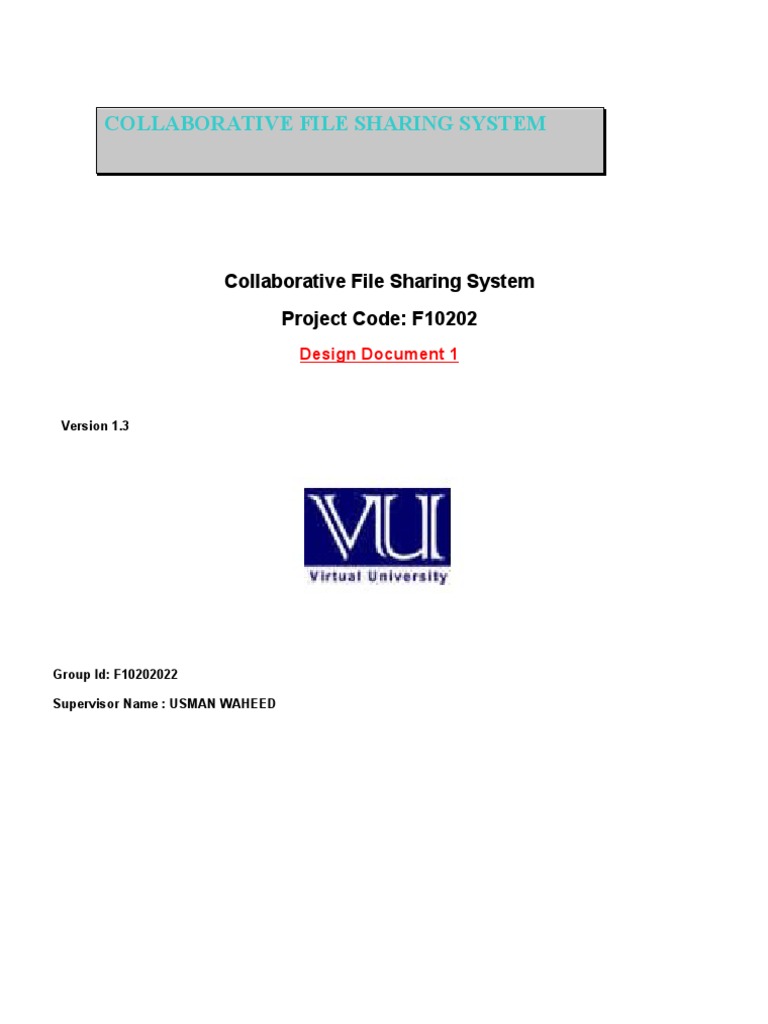 Collaborative File Sharing Design | PDF | Systems Design | Password