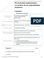 Examen - (ACDB1-15%) (SUP1) Actividad Suplementaria - Identifique El Marco Jurídico de Las Especialidades de Los Trámites Voluntarios