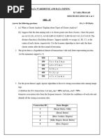 DWDM MID - 2 Question Paper and Online Bits