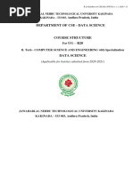 CSE - DS - R20 Course Structure