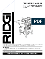 Ridgid TS3650.Manual