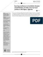 Enhancing Resilience To Landslide Disaster Risks Through Rehabilitation of Slide Scars by Local Communities in MtElgon, Uganda