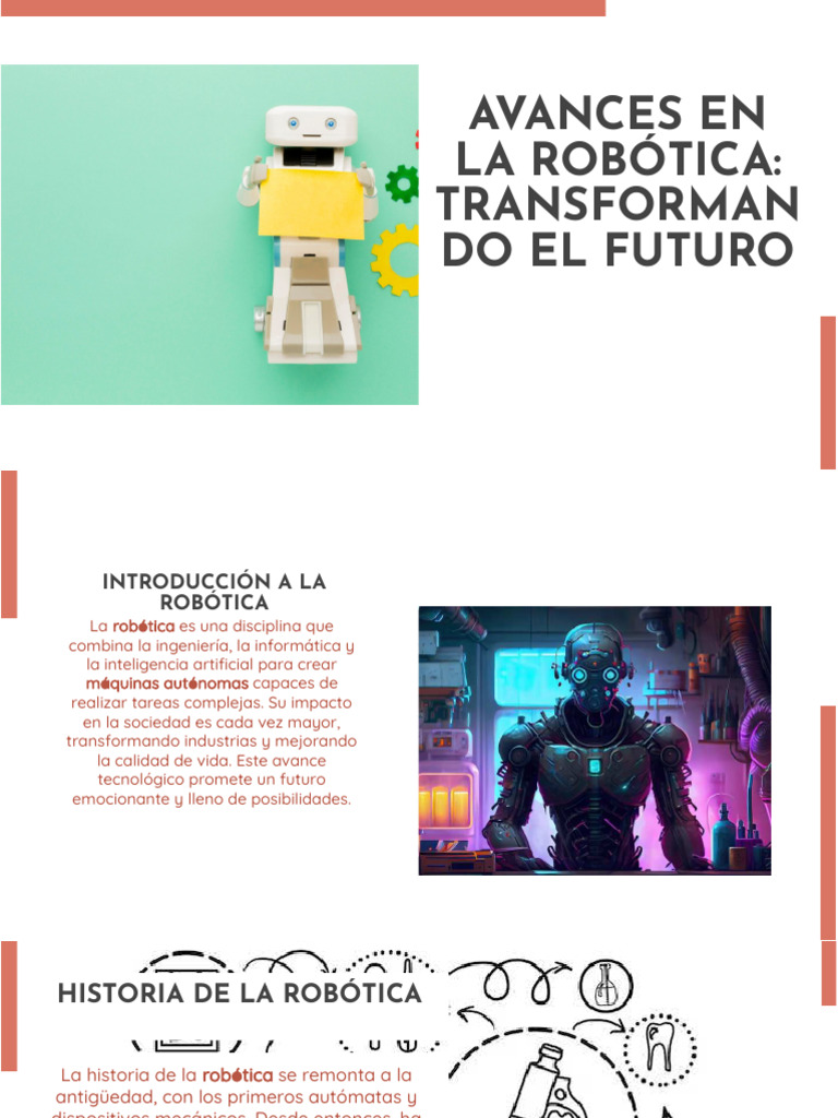 Avances en La Robotica Transformando El Futuro 20231202060239GScj | PDF ...