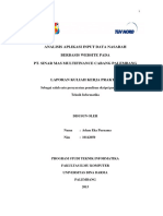 Laporan KKP Analisis Aplikasi Input Data Nasabah