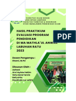 Hasil Pratikum Evaluasi Program Pendidikan