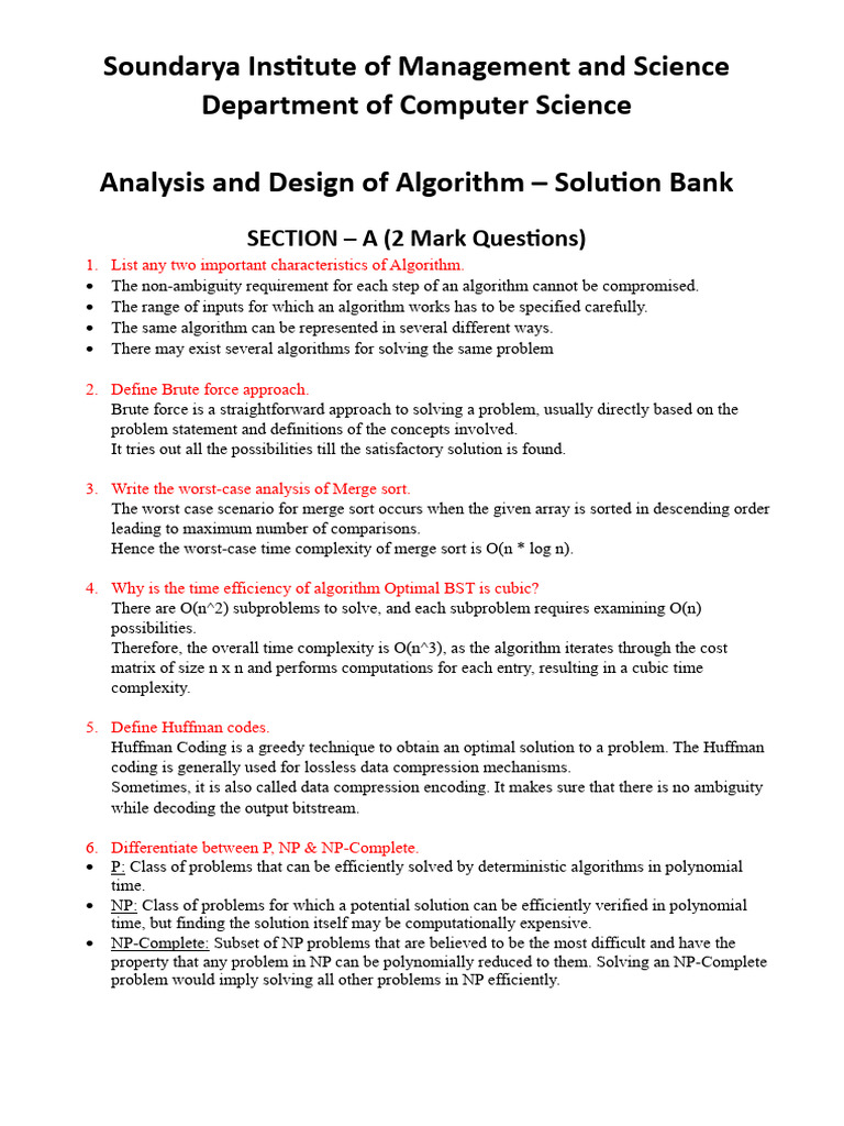ADA SolBank Final | PDF | Dynamic Programming | Time Complexity