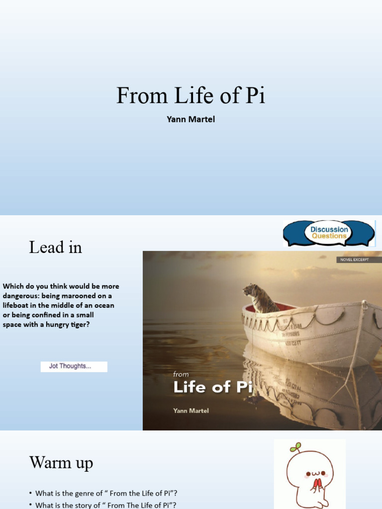 The life of pi pdf narration