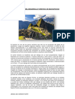 Actualidad Del Desarrollo Turistico en Machupicchu