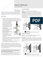 Sand/De Slide Valve Manual: Do Not Operate This Unit Above The Maximum Operating Pressure of The Valve or The Filter