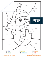 SingleDigitAdditionColoring (Snowman)