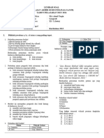 Soal Pas Geografi KLS 11