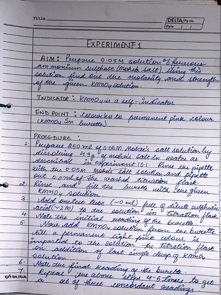 Class 12 Chemistry Practical Guide | PDF