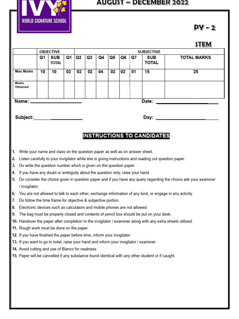 STEM Grade 2 PAPER | PDF | Career & Growth | Business