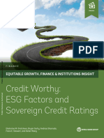Credit Worthy ESG Factors and Sovereign Credit Ratings
