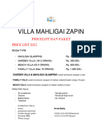 Rate Villa Mahligai Zapin