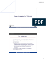 Case Analysis For TEK280 (Team)