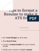 ATS Friendly Resume
