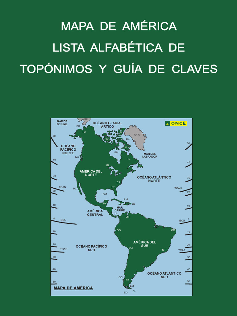 Guia Del Mapa de America | Descargar gratis PDF | océano Pacífico ...