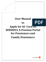 User Manual For Pensioner and Family Pensioner ID-card - 01 - 03