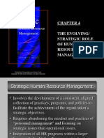The Evolving/ Strategic Role of Human Resource Management: Powerpoint Presentation by Charlie Cook