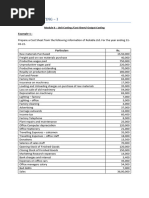 Cost Sheet - CW